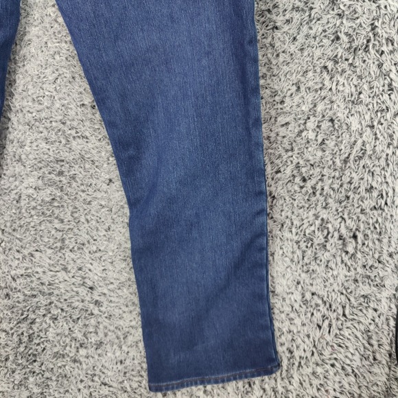 Natural Reflections Womens Gorpcore Cabin Flannel Lined Jeans 14 Blue Straight - Picture 16 of 16